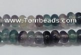 CFL156 15.5 inches 5*8mm rondelle natural fluorite gemstone beads