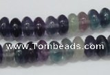 CFL157 15.5 inches 6*10mm rondelle natural fluorite gemstone beads