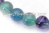 CFL16  A- grade 14mm round natural fluorite gemstone beads