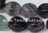 CFL161 15.5 inches 15*20mm twisted rice natural fluorite beads