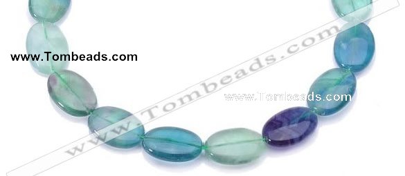 CFL20 10*14mm oval A- grade natural fluorite beads Wholesale