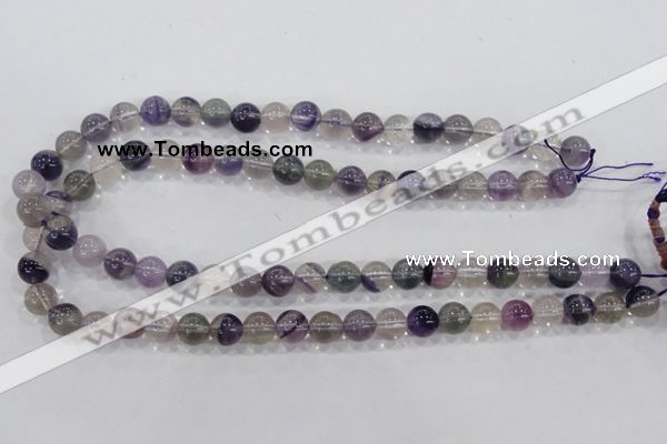 CFL203 15.5 inches 10mm round purple fluorite gemstone beads wholesale