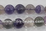 CFL204 15.5 inches 12mm round purple fluorite gemstone beads wholesale