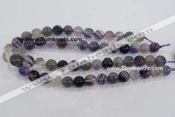 CFL205 15.5 inches 14mm round purple fluorite gemstone beads wholesale