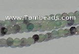 CFL250 15.5 inches 4mm faceted round natural fluorite beads