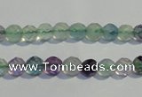 CFL251 15.5 inches 6mm faceted round natural fluorite beads