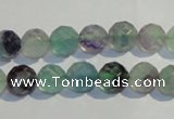 CFL252 15.5 inches 8mm faceted round natural fluorite beads