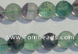 CFL254 15.5 inches 12mm faceted round natural fluorite beads