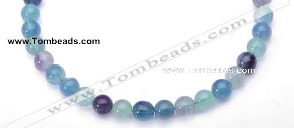 CFL27 16 inch 6mm round B grade natural fluorite beads Wholesale