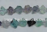 CFL303 15.5 inches 10*10mm carved cube natural fluorite beads