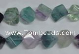 CFL309 15.5 inches 6*6mm cube natural fluorite beads