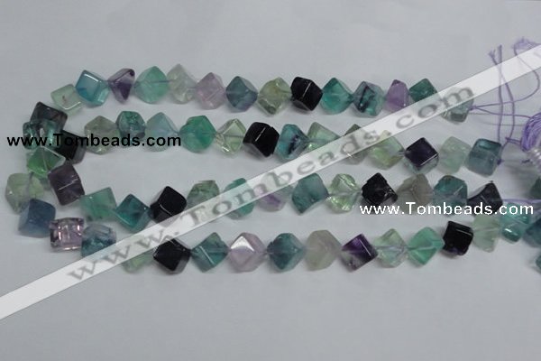 CFL309 15.5 inches 6*6mm cube natural fluorite beads