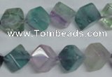 CFL310 15.5 inches 8*8mm cube natural fluorite beads