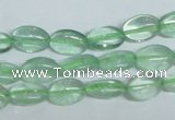 CFL335 15.5 inches 8*12mm oval natural green fluorite beads