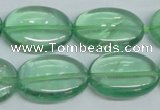 CFL337 15.5 inches 18*25mm oval natural green fluorite beads