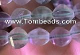 CFL416 15.5 inches 6mm faceted nuggets fluorite gemstone beads