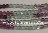 CFL550 15.5 inches 4mm round fluorite gemstone beads wholesale