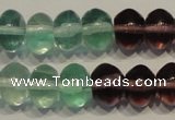 CFL562 15.5 inches 6*8mm rondelle fluorite gemstone beads wholesale