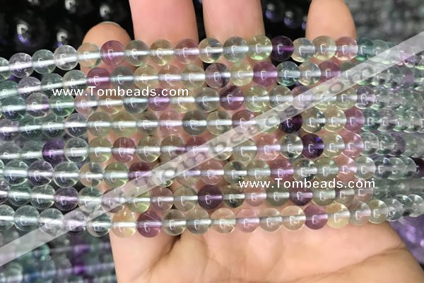 CFL581 15.5 inches 6mm round AAAA grade fluorite gemstone beads