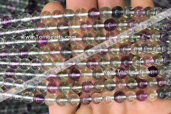 CFL586 15.5 inches 6mm round AAAAA grade fluorite gemstone beads