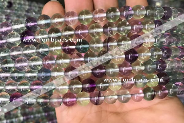 CFL587 15.5 inches 8mm round AAAAA grade fluorite gemstone beads