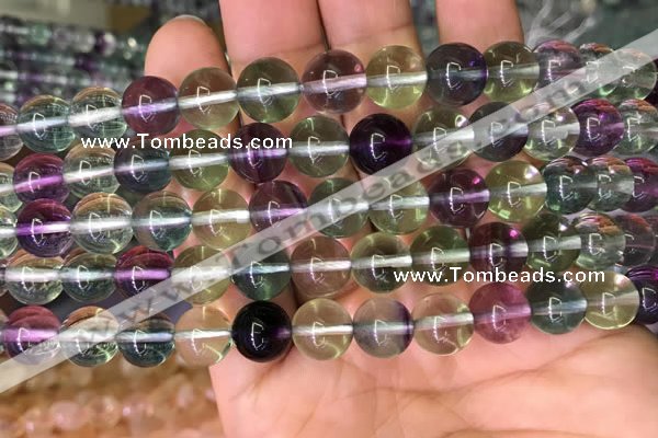 CFL588 15.5 inches 10mm round AAAAA grade fluorite gemstone beads