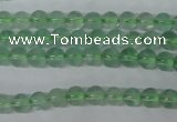 CFL601 15.5 inches 6mm round AB grade green fluorite beads wholesale