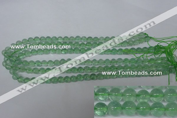 CFL602 15.5 inches 8mm round AB grade green fluorite beads wholesale