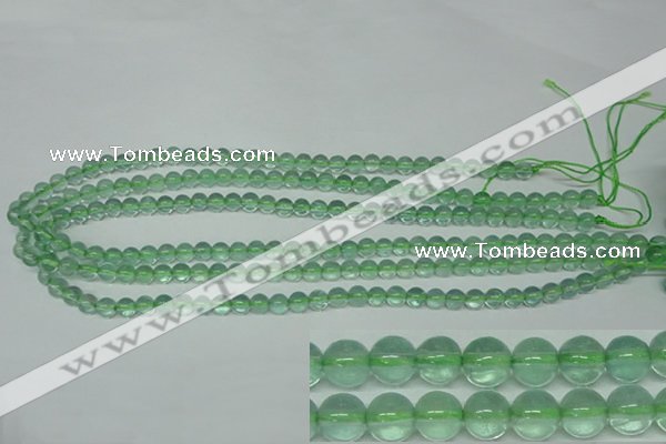 CFL611 15.5 inches 6mm round A grade green fluorite beads wholesale