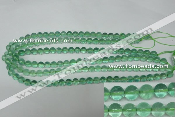 CFL612 15.5 inches 8mm round A grade green fluorite beads wholesale