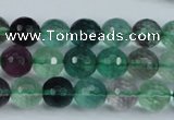 CFL63 15.5 inches 10mm faceted round A grade natural fluorite beads