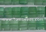 CFL633 15.5 inches 10*10mm cube green fluorite beads wholesale