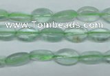 CFL641 15.5 inches 8*12mm oval green fluorite beads wholesale