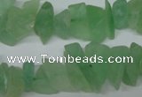 CFL656 15.5 inches 5*15mm matte green fluorite chips beads