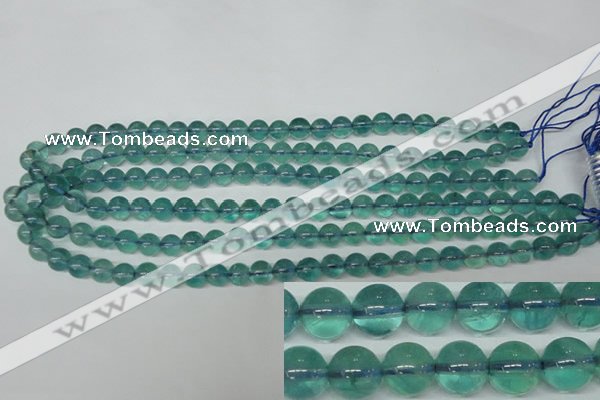 CFL662 15.5 inches 8mm round AB grade blue fluorite beads wholesale