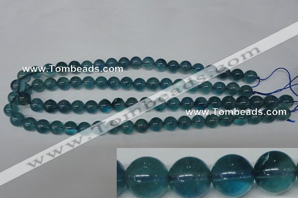 CFL663 15.5 inches 10mm round AB grade blue fluorite beads wholesale