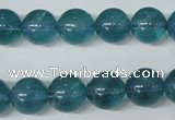 CFL664 15.5 inches 12mm round AB grade blue fluorite beads wholesale