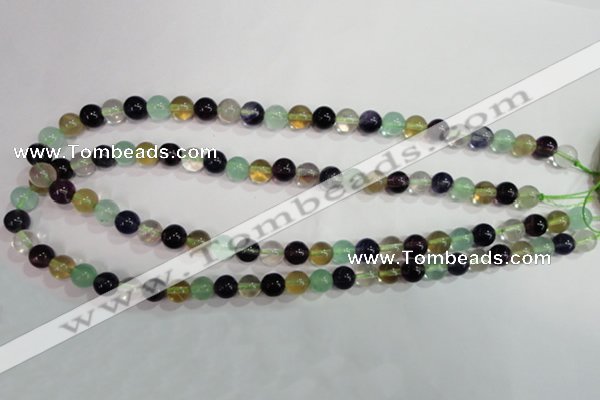 CFL751 15.5 inches 6mm round rainbow fluorite gemstone beads