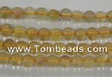 CFL800 15.5 inches 4mm round yellow fluorite gemstone beads