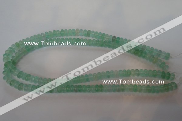 CFL858 15.5 inches 5*8mm rondelle green fluorite gemstone beads