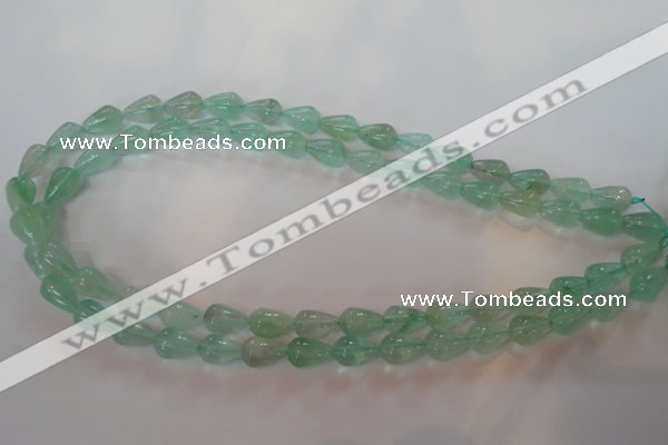 CFL860 15.5 inches 8*12mm teardrop green fluorite gemstone beads