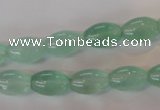 CFL862 15.5 inches 8*12mm rice green fluorite gemstone beads