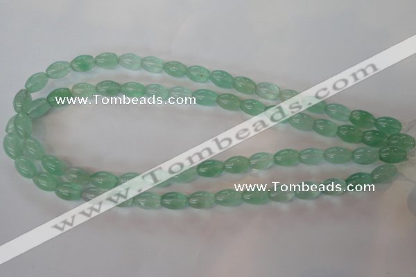 CFL862 15.5 inches 8*12mm rice green fluorite gemstone beads