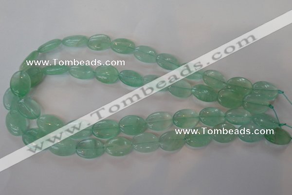 CFL866 15.5 inches 13*18mm oval green fluorite gemstone beads