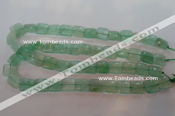 CFL868 15.5 inches 14*14mm square green fluorite gemstone beads