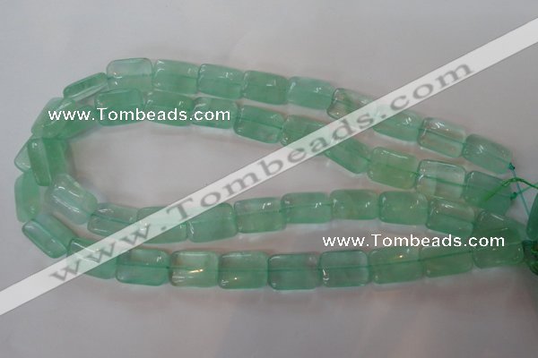 CFL870 15.5 inches 13*18mm rectangle green fluorite gemstone beads