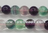 CFL904 15.5 inches 8mm round rainbow fluorite gemstone beads