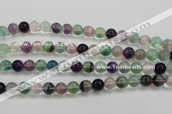 CFL905 15.5 inches 10mm round rainbow fluorite gemstone beads