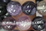 CFL913 15.5 inches 10mm round purple fluorite beads wholesale