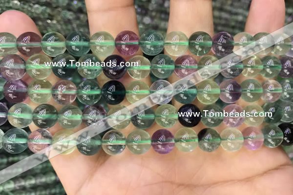 CFL920 15.5 inches 8mm round fluorite gemstone beads